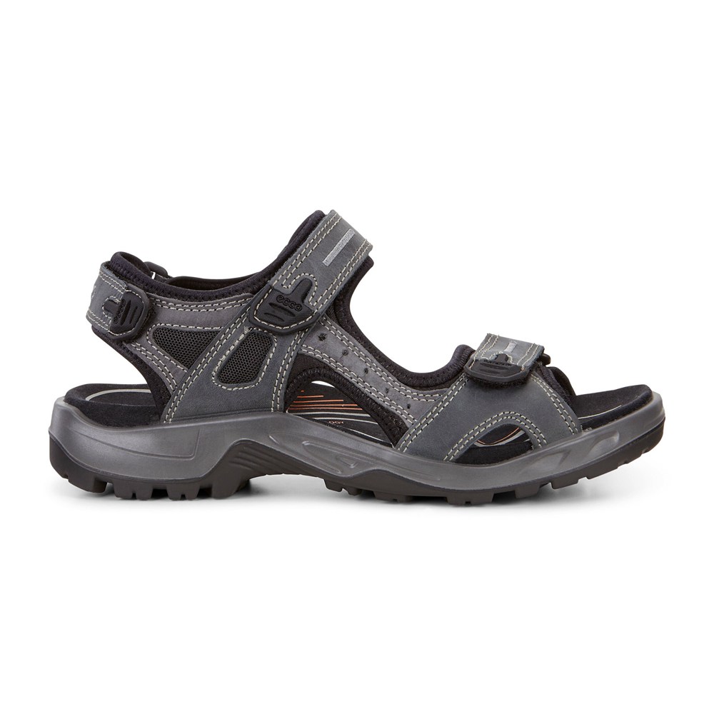 ECCO Mens Sandals Dark Grey - Yucatan - EXT-796280